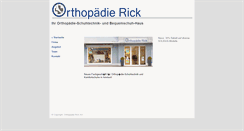 Desktop Screenshot of orthopaedie-rick.ch